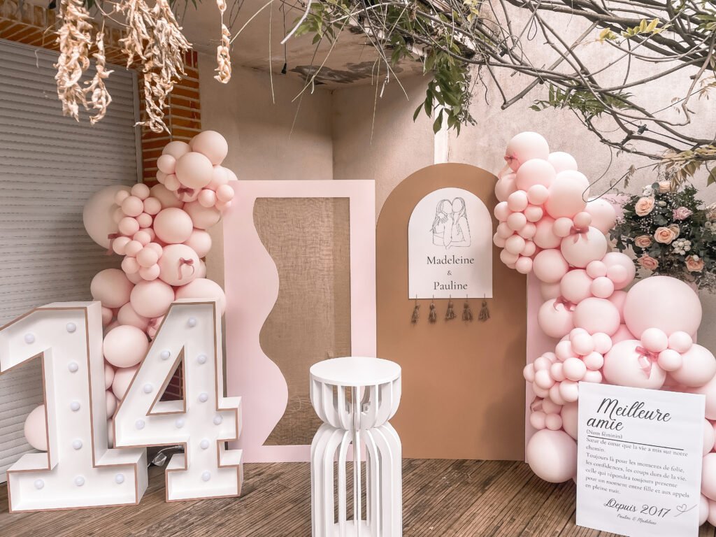 Décoration anniversaire girly cozy