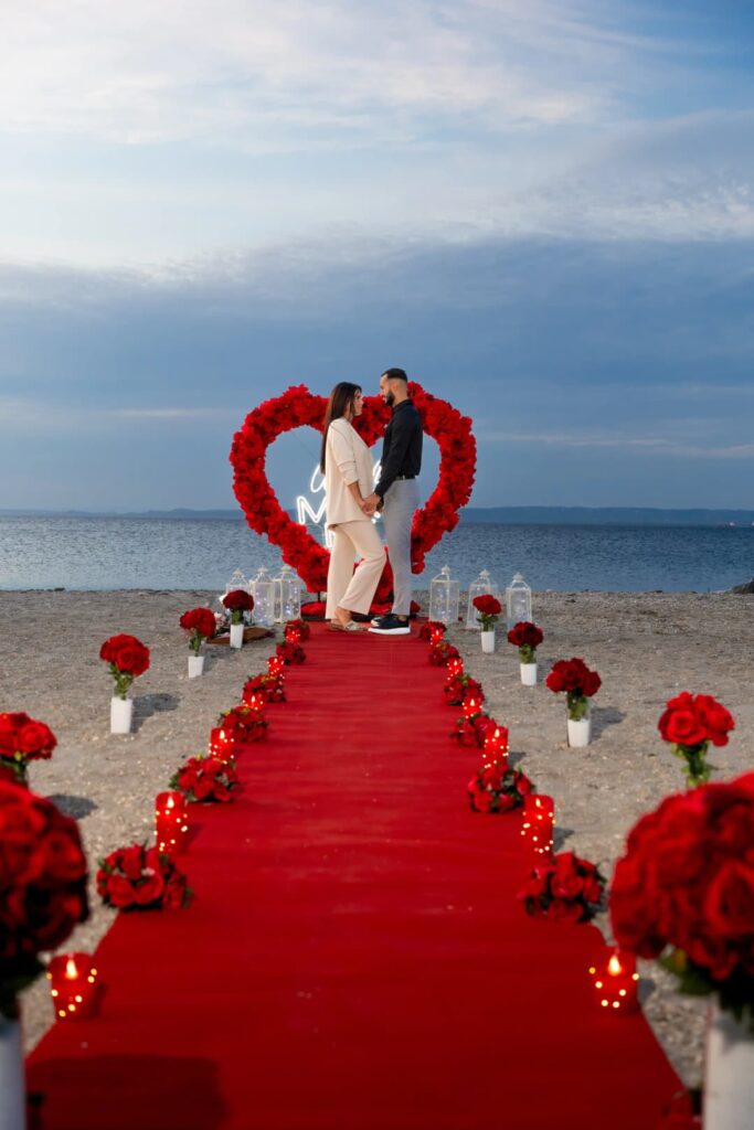 Décoration Coeur fleuri